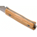 Couteau LionsSteel B40.UL lame 10,3cm manche en bois d'olivier + étui en cuir