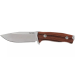Couteau LionSteel M5.ST lame 11,5cm manche en bois de santal + étui en cuir