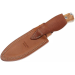 Couteau LionSteel M5.UL lame 11,5cm manche en bois d'olivier + étui en cuir