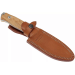 Couteau LionSteel M5.UL lame 11,5cm manche en bois d'olivier + étui en cuir