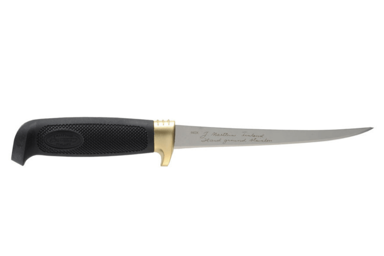 Couteau à filets Marttiini Condor 836015 lame 19cm manche caoutchouc noir + étui