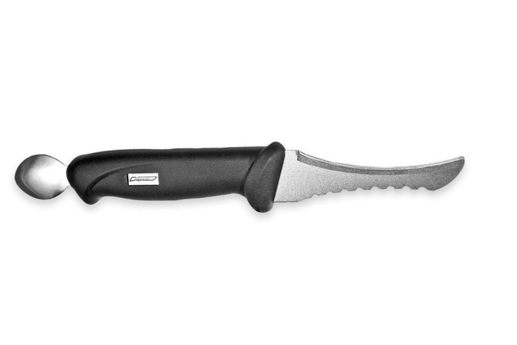 Couteau Marttiini Fish Cleaner 175019 lame 10cm manche caoutchouc + &eacute;tui