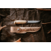 Couteau de chasse Marttiini Deluxe Lynx Bronze 450012 lame 11cm manche bouleau + étui