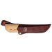 Couteau Marttiini New Handy 511017 lame 7,5cm manche bouleau madré + étui
