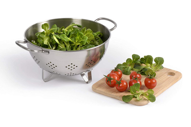 Passoire ergonomique Artame acier inox 18/10 avec 3 pieds - Diam&egrave;tre 22cm