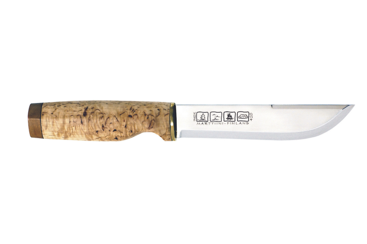 Couteau Marttiini Ranger 250 543015 lame 16cm manche bouleau madr&eacute; + &eacute;tui