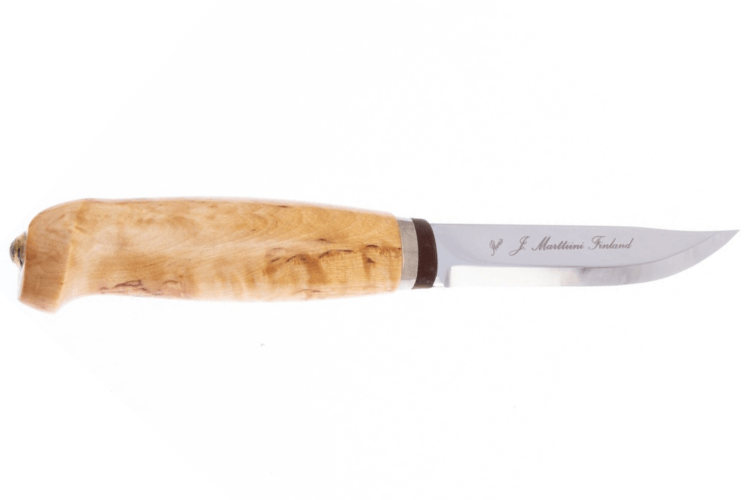 Couteau Marttiini Lynx 132 132010 lame 11cm manche bouleau madré + étui