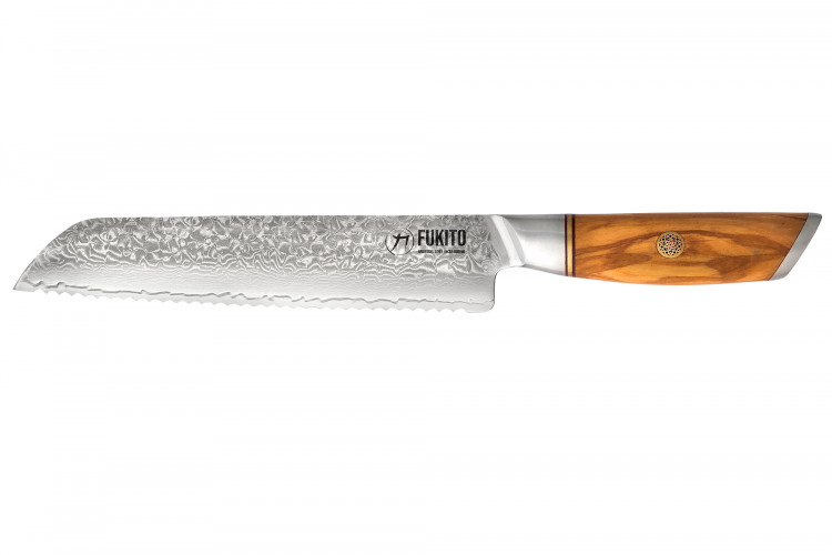 Couteau &agrave; pain Fukito Olive Damas 14Cr 21cm