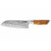 Couteau santoku Fukito Olive Damas alvéolé 14Cr 18cm