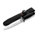 Couteau Maserin Diabolik 4950 lame 16cm manche en caoutchouc noir + étui en nylon