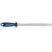 Fusil de boucher FISCHER mèche ovale 30cm grain fin manche bleu et gris