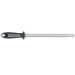 Fusil de boucher FISCHER mèche ovale 35cm grain fin manche noir et gris