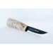 Couteau à découper Marttiini Arctic 535010 lame carbone 9cm manche bouleau madré + étui