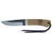 Couteau Citadel 63122 Nordic 2009 lame 12cm manche bambou avec bague en os + étui cuir