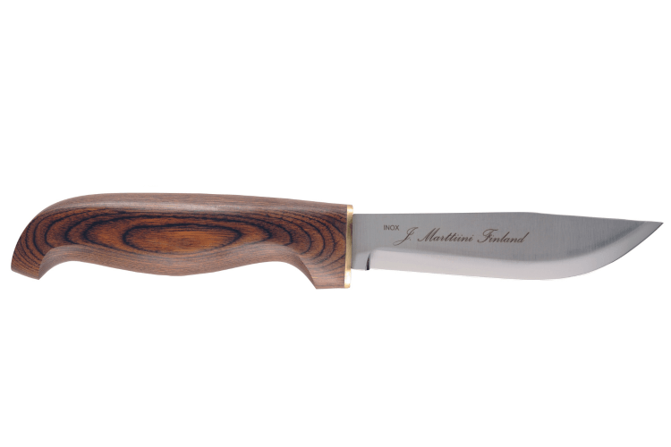Couteau Marttiini 167012 lame 11cm manche pakkawood brun + étui