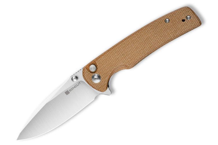 Couteau pliant Sencut Sachse S210073 manche en micarta marron 11,2cm
