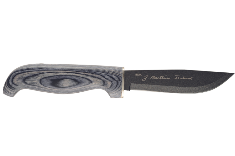 Couteau Marttiini Martef 167013 lame 11cm manche pakkawood gris + &eacute;tui