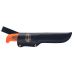 Couteau Marttiini Skinner 186024 Martef lame 11cm manche caoutchouc orange + étui