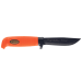 Couteau Marttiini Skinner 186024 Martef lame 11cm manche caoutchouc orange + étui