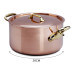 Cocotte en cuivre avec couvercle Mauviel M'Héritage 200B tous feux sauf induction