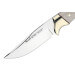 Couteau Muela Setter 9265 lame 11cm en acier manche en micarta blanc + étui en cuir