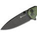 Couteau pliant Sencut Sachse S210072 manche en micarta vert foncé 11cm