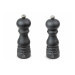 Coffret cadeau 2 moulins Peugeot Emotion Graphite poivre et sel 18cm avec entonnoir en inox