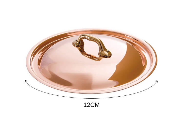 Couvercle en cuivre Mauviel M'Héritage 200B avec anse en bronze