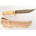 Couteau Marttiini Golden Lynx 160016 lame 13cm manche bouleau madré + étui