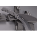Machette Kukri Fox Military Extreme Tactical FX.9CM05T Noir 37cm manche Forprene + étui en nylon
