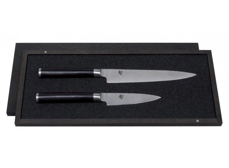 Coffret 2 couteaux japonais Kai Shun Office 10cm et cuisine 15cm