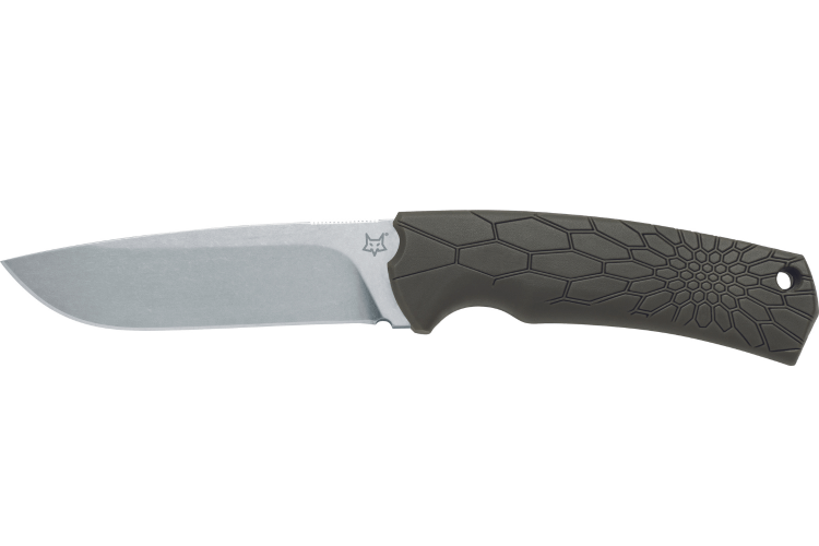 Couteau Fox Core Kaki FX.605OD lame 11cm manche polypropylène/caoutchouc + étui en nylon