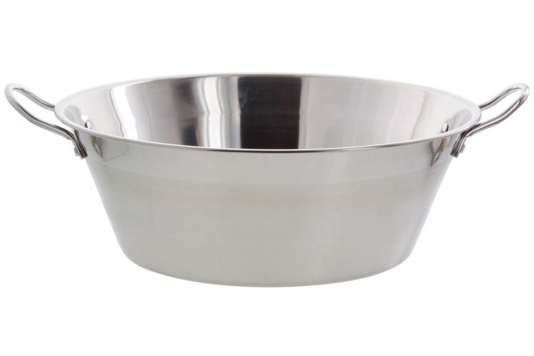 Bassine &agrave; confiture Baumalu en acier inoxydable 38cm