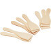Lot de 8 spatules à raclette 13cm en bois de hêtre