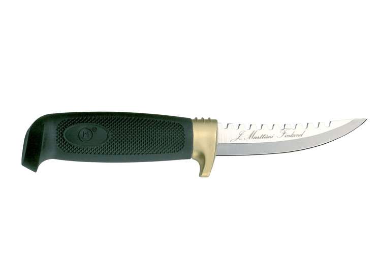 Couteau Marttiini Condor Fisherman's 175014 lame 11cm manche caoutchouc + &eacute;tui