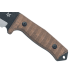 Couteau Fox Military Bushman FX.609OD lame 16cm manche micarta + étui en cuir