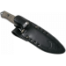 Couteau Fox Military Bushman FX.609OD lame 16cm manche micarta + étui en cuir