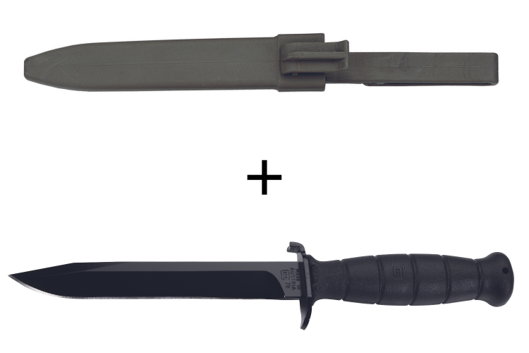 Couteau Glock 478 lame en acier 16,5cm manche en ABS noir avec &eacute;tui