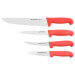 Set professionnel Fischer Profinox 4 couteaux acier inox spécial bouchers