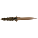 Couteau Fox Military Modras FX.508 lame 17,5cm manche G10 marron/noir + étui en cuir