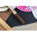 Couteau santoku japonais Tsunehisa SLD Damas bois de rose 16,5cm
