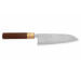 Couteau santoku japonais Tsunehisa SLD Damas bois de rose 16,5cm