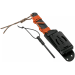Couteau Black FOX Vesuvius BF.710 lame 10,5cm manche en G10 avec étui + 2 cordelettes et allume feu