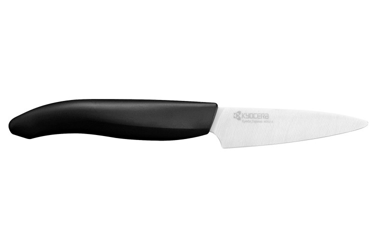 Couteau d'office Kyocera lame c&eacute;ramique 7,5 cm manche noir
