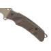 Couteau Fox Military Panabas Bronze FX.509CT lame 17cm manche Forprene + étui en nylon + kit de survie