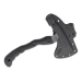 Tomahawk Black FOX Evolution BF.735 manche en plaquette G10 noir 27cm avec étui cuir