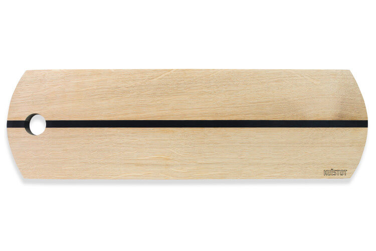 Planche de présentation artisanale Kuïstot Long Beach en chêne massif 50cm