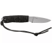 Couteau Black FOX Tarlo BF.713  lame 7,5cm manche ajouré avec corde en nylon noir + étui en kydex