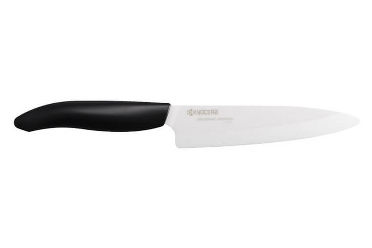 Couteau universel Kyocera lame céramique 13 cm manche noir