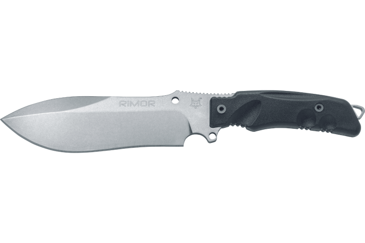 Couteau Fox Military Rimor FX.9CM07 17,5cm manche nylon/fibres de verre noir + étui